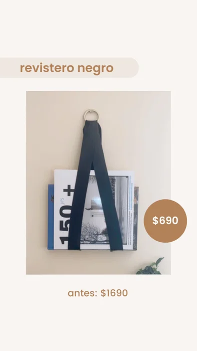 Revistero negro en Negro - Decoración, Uruguay | Dreams On Time