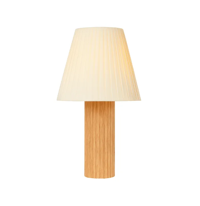 L. MESA RIA BLANCA 35X53 en Madera natural - Lámparas de mesa, Uruguay | Masinfinito Casa