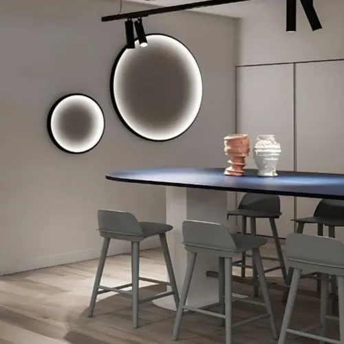 LUMINARIA DE PARED SOUND TRACK Gris Medium - Lámparas de mesa, Uruguay | Viasono