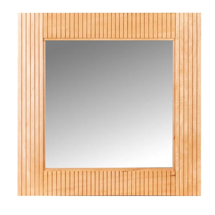 Espejo Varillado 80x80cm Madera Natural-beige Natural en Madera natural - Espejos, Uruguay | Divino