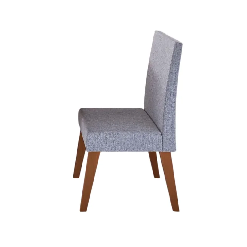 Juego De Comedor Mesa Rectangular 4 Sillas Tapizadas en Madera natural - Mesas de comedor, Uruguay | Soy Hogar, vista 4