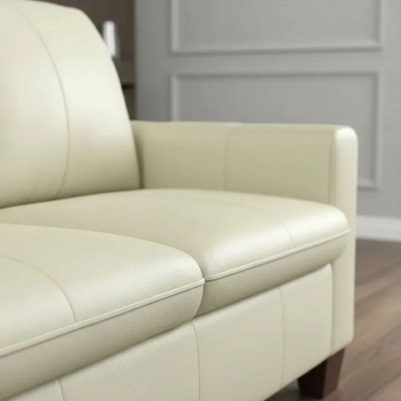 SOFA 100% CUERO - MODELO BLANC - 2 CUERPOS - PERLA MATE en Blanco - Sillones y sofás, Uruguay | Champagne Home, vista 3