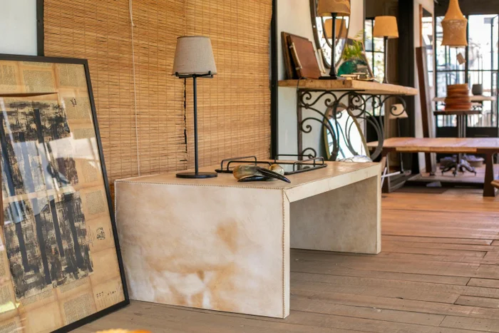 Mesa Cardo - Zainas en Beige - Mesas de living, Uruguay | Zainas