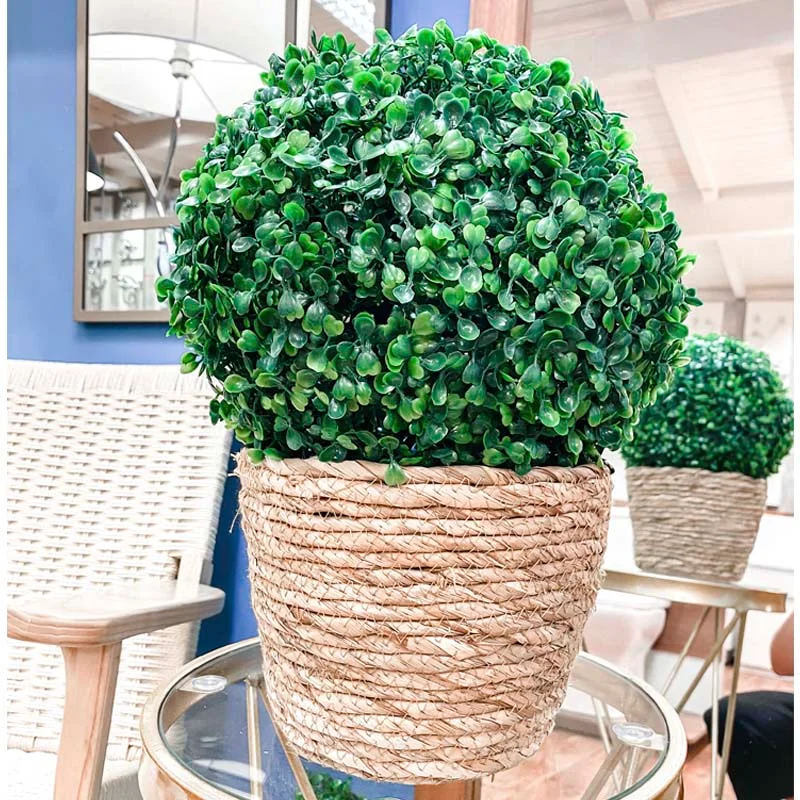 Macetero Fedora en fibra natural chico en Marrón - Macetas, Uruguay | Alta Gracia Deco, vista 7