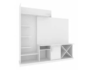Rack para TV hasta 50" con respisa BLANCO en Avena/Blanco - Muebles para TV, Uruguay | Quesal, vista 2