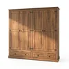 Ropero 4 puertas 2 Cajones Madera - Linea mexicana - Nogal, Uruguay | Rústico Hogar, vista 2 de 4