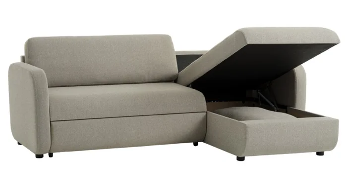 Sofá cama chaise longue MOMMARK beige en Beige - Sillones y sofás, Uruguay | JYSK, vista 2