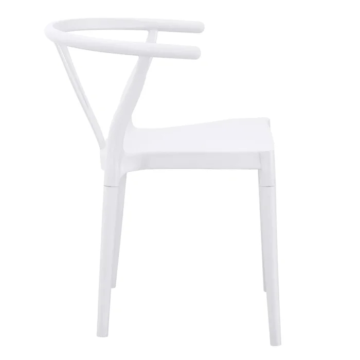 Silla Wishbone de polipropileno Blanco Tiza en Blanco - Sillas, Uruguay | Ecowood, vista 5