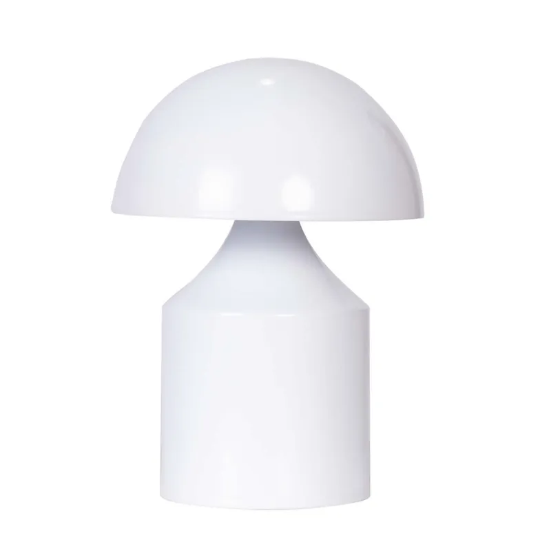 Lampara De Mesa Metal Blanco Lt94073 en Blanco - Iluminación, Uruguay | Divino