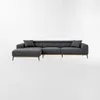 Sofá con chaise DUNA TELA Gris IZQUIERDO - Sillones y sofás, Uruguay | Viasono, vista 2 de 2