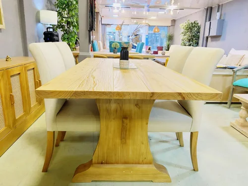 Juego Comedor Madera Maciza Campo Ozark 140x85 4 Sillas A Eleccion en Madera natural - Mesas de comedor, Uruguay | Ozark Home, vista 4