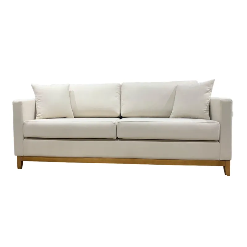 Sofá Felini 3 cuerpos (200cm) - Blanco Aqua Block - Sillones y sofás, Uruguay | Berna home