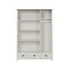 Ropero 3 puertas 2 cajones - Madera maciza - Linea Colonial - Blanco en Blanco, Uruguay | Rústico Hogar, vista 4 de 4