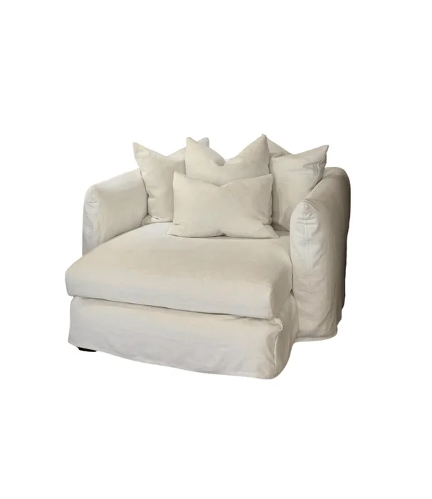 SOFA FIGEAC 130 NEWLIN BLANC en Blanco - Sillones y sofás, Uruguay | Más Infinito Casa