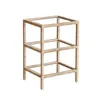 Mesa Auxiliar/lateral Rattan-madera-y-vidrio Natural-beige Vittoria Natural en Beige - Mesas de living, Uruguay | Divino, vista 2 de 2