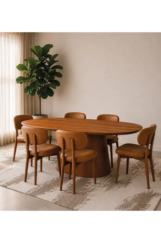 MESA COMEDOR SINTRA MADERA 180X100X76H en Madera natural - Mesas de comedor, Uruguay | Vinibel, vista 3