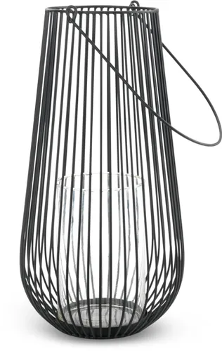 Farol MELIAS Ø24xA46cm negro en Negro - Velas y Portavelas, Uruguay | JYSK