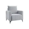 Sillon Butaca Poltrona Tapizada En Tela Patas Metalicas en Gris - Butacas, banquetas y puffs, Uruguay | Soy Hogar, vista 2