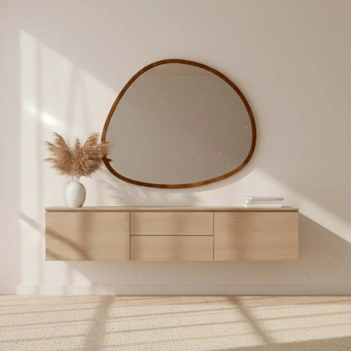 Espejo Irregular Madera Natural-beige Sn-2019 en Madera natural - Espejos, Uruguay | Divino, vista 2
