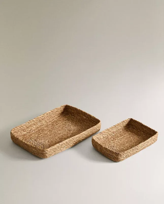 CESTA BANDEJA SEAGRASS en Marrón - Canastos, Uruguay | Zara Home, vista 3
