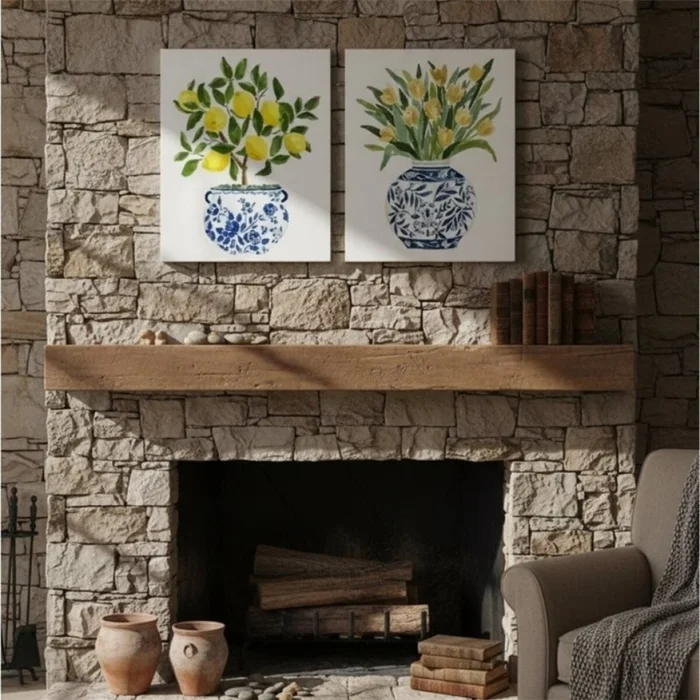 CUADRO CANVAS 30x40cm JARRÓN LIMONES 2 en Multicolor - Decoración de pared, Uruguay | Decohogar, vista 2