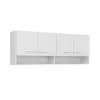 Mueble De Cocina Aereo Alto 4 Puertas 2 Estantes 100% Mdp Blanco en Blanco - Mesas de living, Uruguay | Soy Hogar, vista 3 de 6