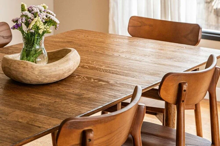 MESA COMEDOR MILANO - ROBLE - 1.90 X 0.90 MTS en Marrón - Mesas de comedor, Uruguay | La Iberica, vista 4