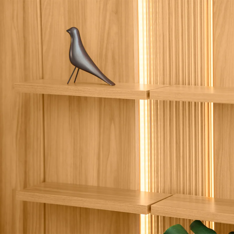 Conjunto Modular - Magnum 245CM - con Led en Madera natural - Muebles para TV, Uruguay | Balton, vista 5