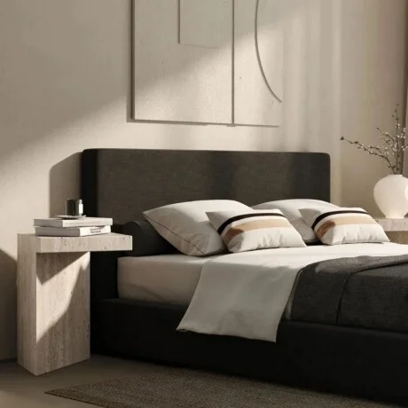 Cama 2 plazas Marshmallow en Negro - Dormitorio, Uruguay | La Cueva Muebles, vista 13