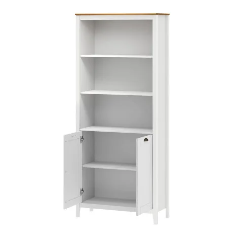 Biblioteca con puertas Linea Rivery en Blanco - Bibliotecas, Uruguay | La Cueva Muebles, vista 12