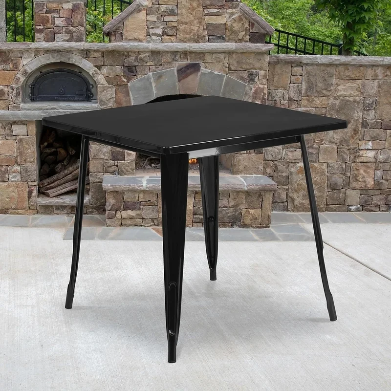 Mesa Metálica Tolix - Negro en Negro - Mesas de comedor, Uruguay | Ecowood, vista 3