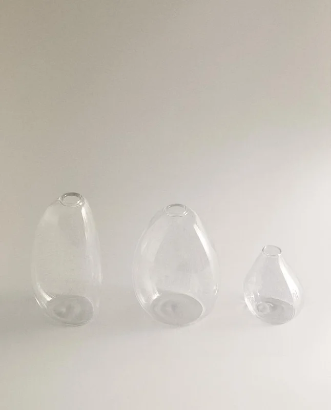 JARRÓN CRISTAL PEQUEÑO IRREGULAR - Jarrones, Uruguay | Zara Home, vista 3