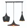 Lámpara de colgar 3 luces de aluminio E27 Negra en Negro, Uruguay | Que Sal Muebleria, vista 6 de 6