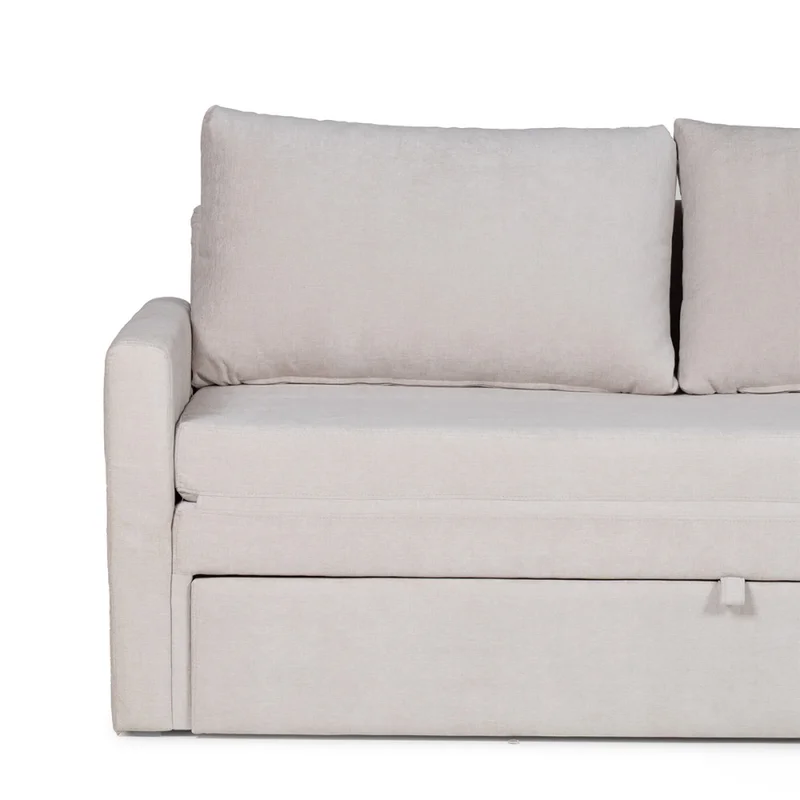 Sofá Cama Wey - Tela Microfibra - Kruger 02-152 (Beige) en Beige - Sillones y sofás, Uruguay | Nyr, vista 7