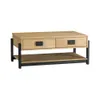 Mesa De Living 2 Cajones Madera Maciza Pino Encerado - Mesas de arrimo, Uruguay | Muebles Express, vista 4 de 7
