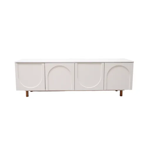 Rack Arco 160cm - Blanco - Muebles para TV, Uruguay | Berna home