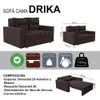 Sofa Cama 2 Plazas Abertura Frontal Ruedas Patas De Madera - Sillones y sofás, Uruguay | Soy Hogar, vista 7 de 10