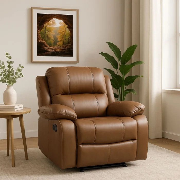 Sillon reclinable 1 cuerpo en Marrón - Sillones y sofás, Uruguay | La Cueva Muebles