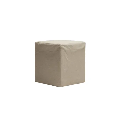 PUFF DOMINO LINO 40X40 BEIGE en Beige - Butacas, banquetas y puffs, Uruguay | Masinfinito Casa