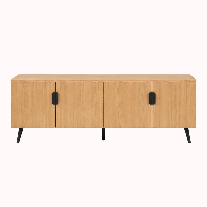 RACK QUEBEC en Madera natural - Muebles para TV, Uruguay | Forum Design