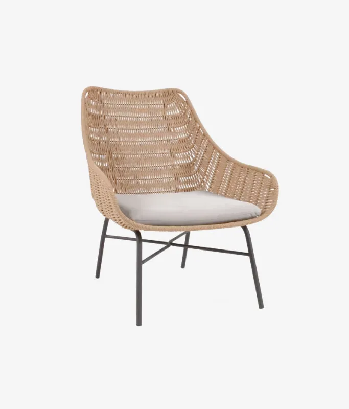 Butaca Abeli de cuerda beige en Beige - Butacas, banquetas y puffs, Uruguay | Kavehome