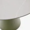 Mesa de exterior Tudons de aluminio con tablero de cerámica verde, Ø120 cm en Verde - Mesas de comedor, Uruguay | Kavehome, vista 3 de 5
