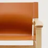 Butaca Jan de fibras de cuero reciclado - marrón claro y madera maciza de fresno con acabado tono natural FSC 100% en Marrón - Butacas, banquetas y puffs, Uruguay | Kavehome, vista 6 de 10