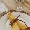 Servilleteros en cuero con lazo – Set x6 - Textiles, Uruguay | Dreams On Time, vista 7 de 8