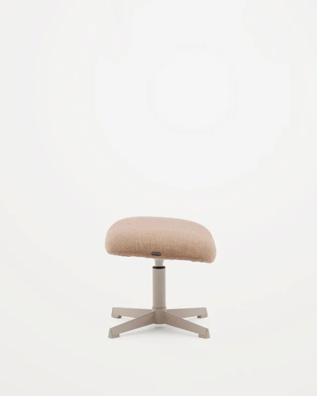 Reposapiés Jaspe - marrón claro y metal con acabado gris FSC 100% en Marrón - Butacas, banquetas y puffs, Uruguay | Kavehome, vista 7