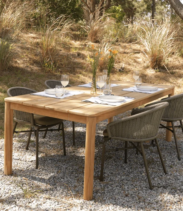 MESA COMEDOR LARA OUTDOOR TEKA 220X100X76 en Madera natural - Muebles para el exterior, Uruguay | Masinfinito Casa, vista 2