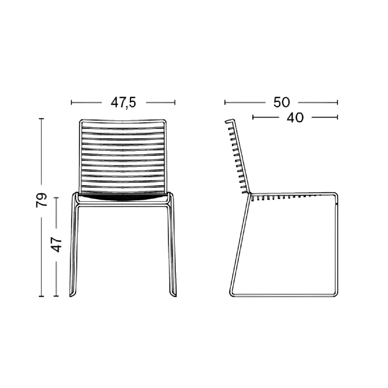 Silla De Exterior Metal con almohadón Apilable - Negro en Negro - Muebles para el exterior, Uruguay | Rústico Hogar, vista 5