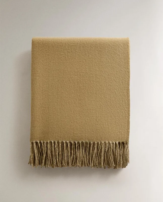 MANTA SUAVE FLECOS en Marrón - Textiles, Uruguay | Zara Home, vista 6