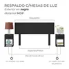 Respaldo de Sommier C/ 2 Mesas de Luz - MDP - NERO en Negro - Dormitorio, Uruguay | Mulata, vista 4 de 6