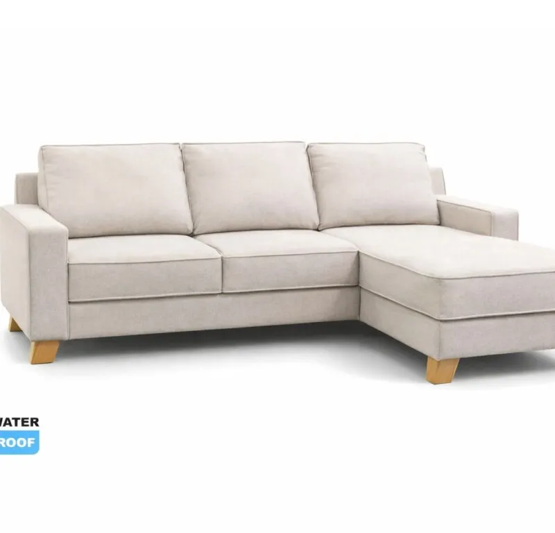 Sofa con Chaise VENTO en Beige - Sillones y sofás, Uruguay | Finkel